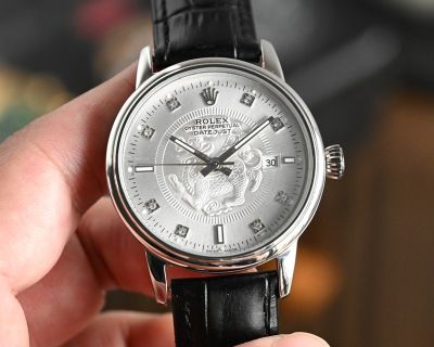 Rolex Datejust 8215 Movement Pixiu Pattern 40mm 316L Steel Diamond Markers Watch